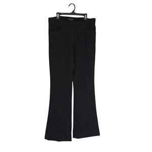 Theory Womens Black Wool Blend Tailored Trousers Size 8